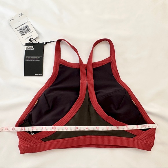 NWT - Women's Hurley Sports Bra - Red/Black/Olive - Size S - Picture 13 of 14